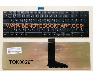 Toshiba Keyboard คีย์บอร์ด Satellite C850 C850D /  C855  C855D /  C870  C875   /  L850 L850D /  L855  L855D /  L870  L875 / C50 C50-A L50-A L70 S55 S50  P850  Series ภาษาไทย อังกฤษ 